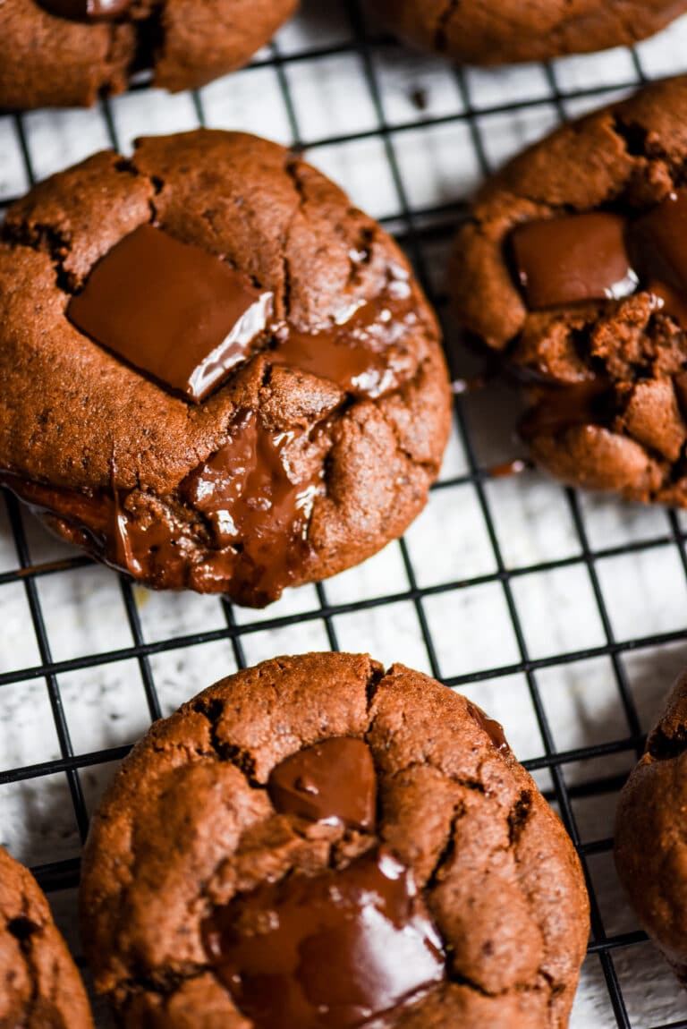 Vegan Double Chocolate Chip Cookies