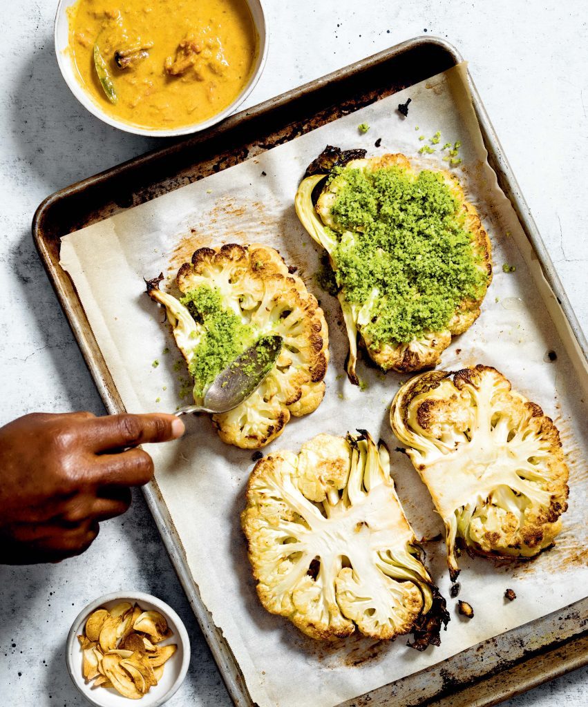 panko-crusted cauliflower