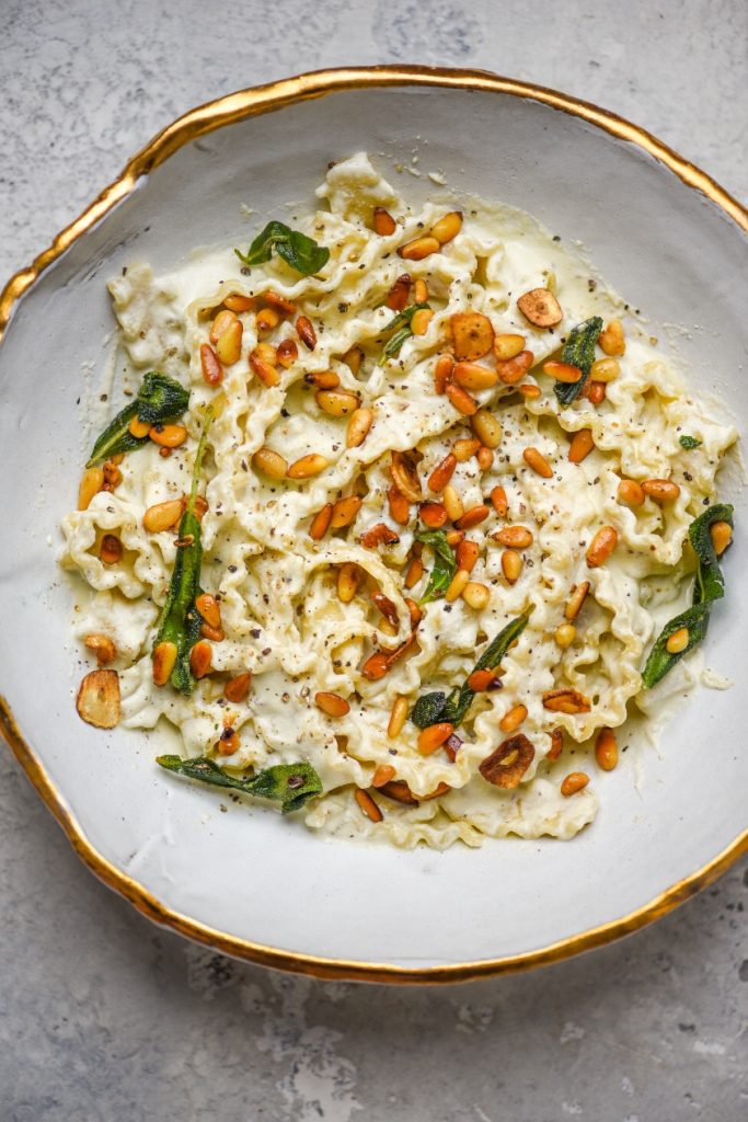 Picture of Creamy Umami Pasta with Toasted Pine Nuts and Fried Sage (Ready in ...