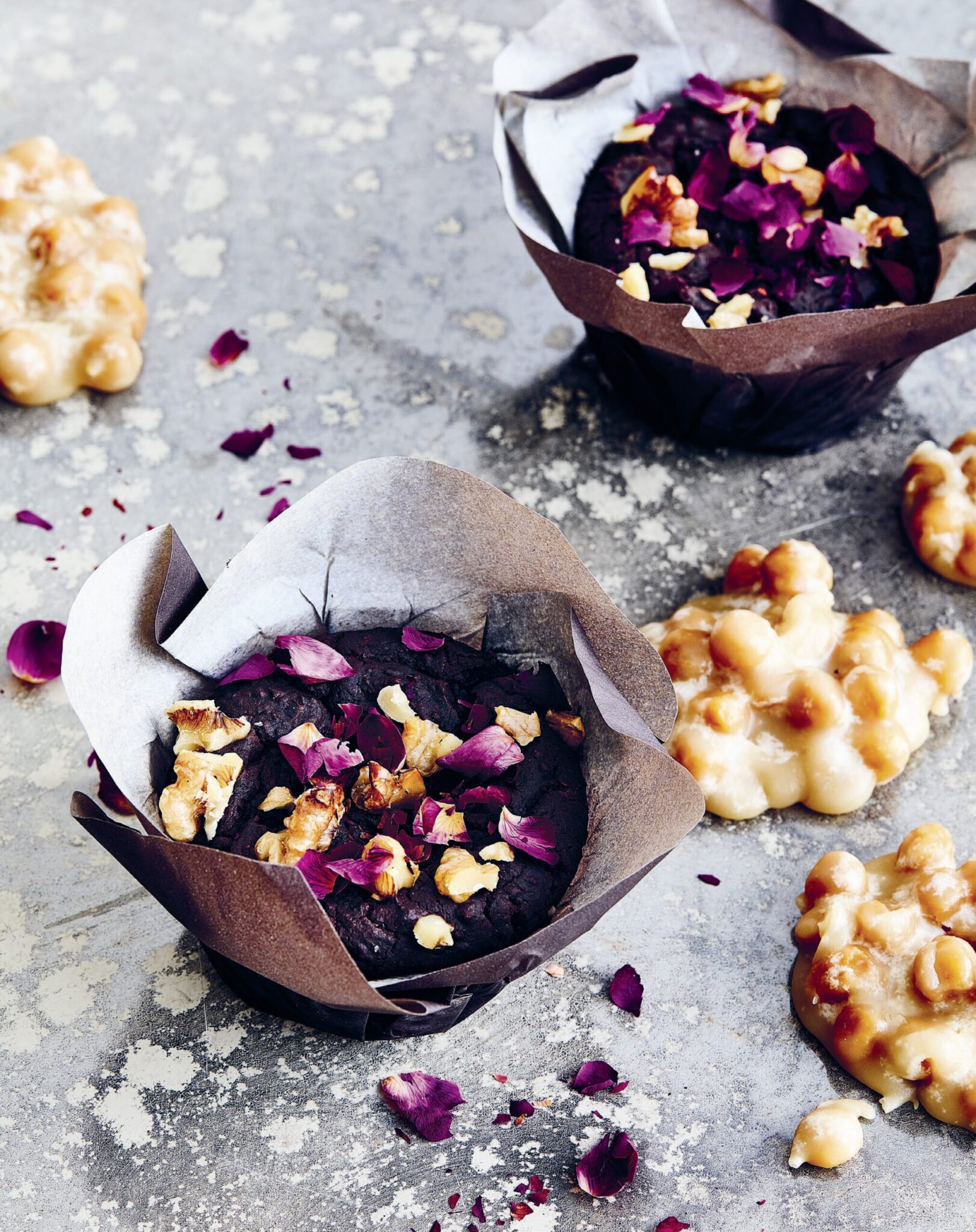 Chocolate, Red Bean, and Rose Brownies from Joe Yonan's Cool Beans