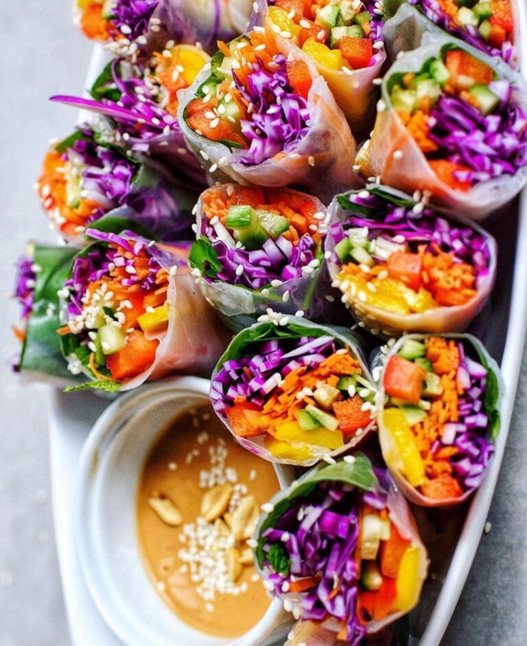 Vegan Rainbow Rolls