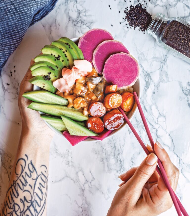 Vegan Dynamite Sushi Bowls from Megan Sadd's 30-minute Vegan Dinners