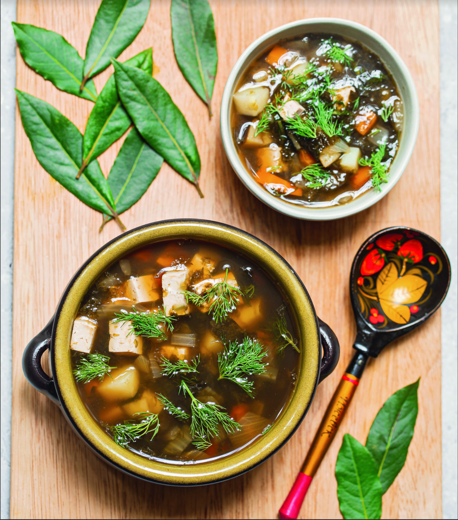 Vegan Ukha (Russian Fish Soup) from Maria Gureeva's Earthy Vegan Eats