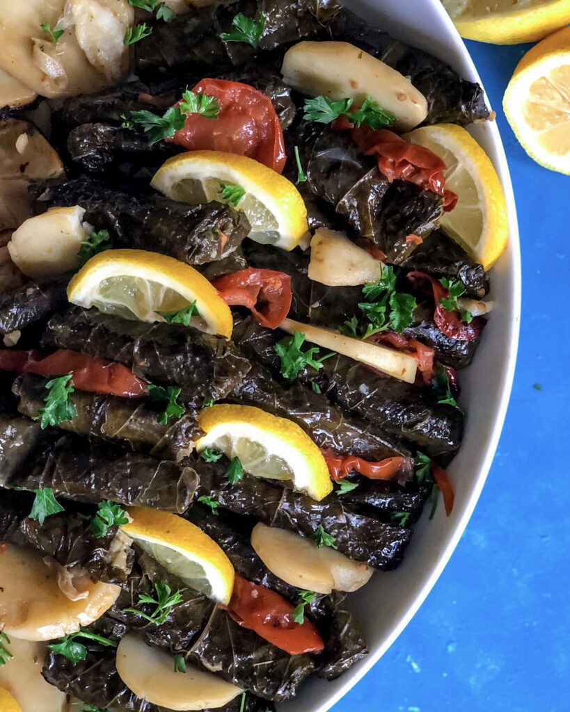 Vegan Yalanji (Stuffed Grape Leaves)