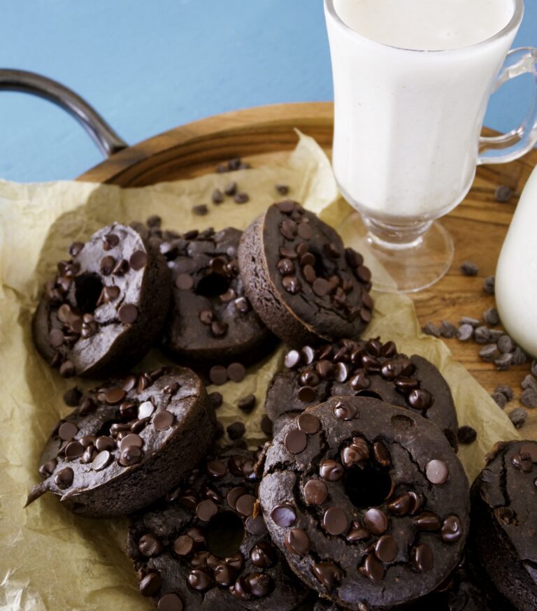 Vegan Blender Dark Chocolate Donuts from Cook. Heal. Go Vegan! by Bailey Ruskus