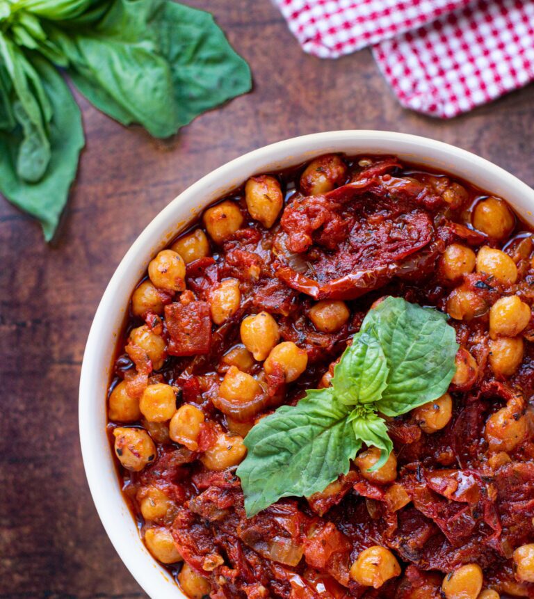 Vegan One-Pot Sun-Dried Tomato & Chickpea Stew from Kate Friedman's 5-Ingredient Vegan Cooking