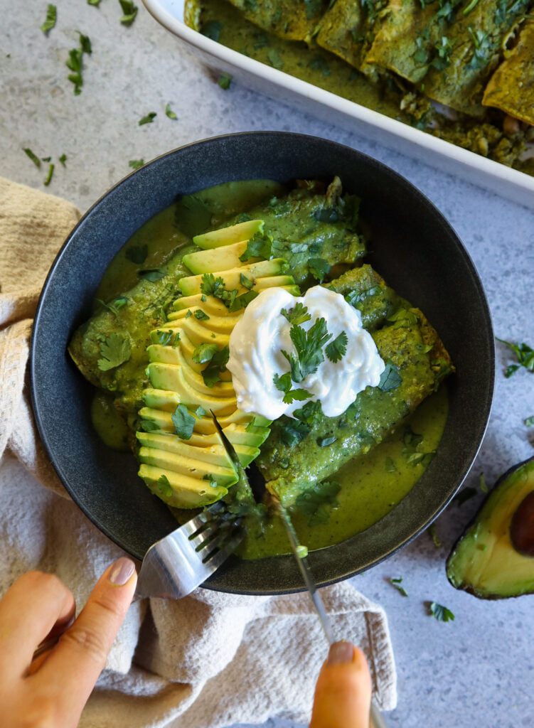 Vegan Enchiladas Verdes