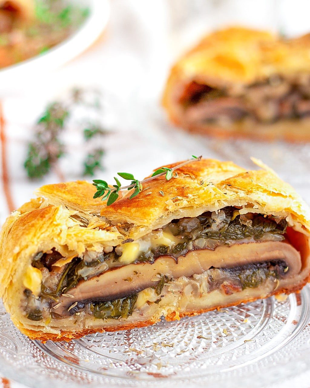 Vegan Mushroom Thyme Wellington