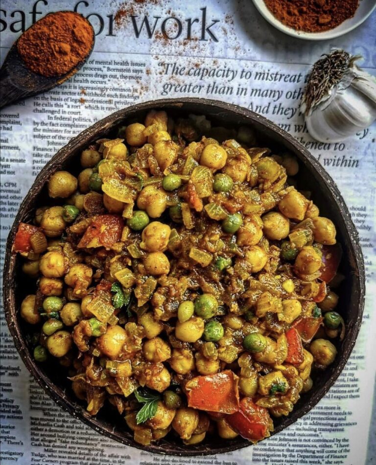 vegan spiced chickpeas