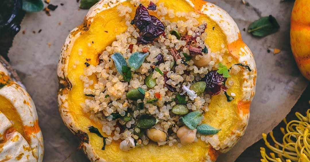 Quinoa Stuffed Mini Pumpkins - Best of Vegan