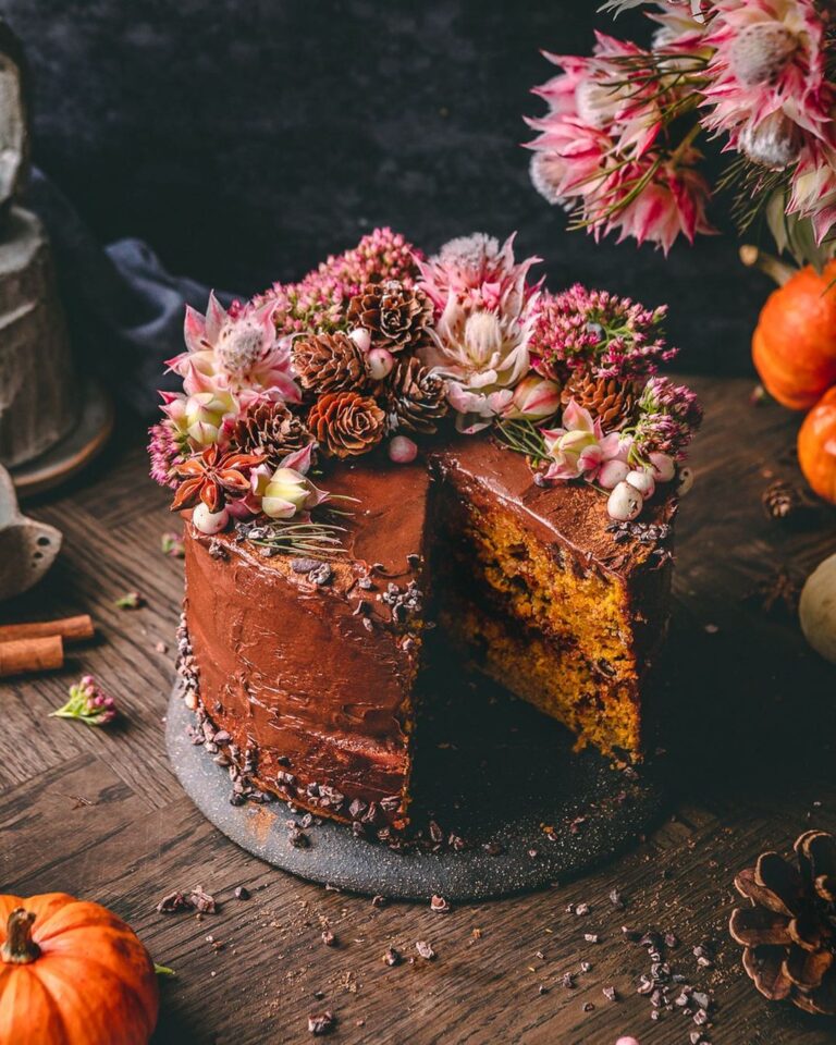 The Best Vegan Pumpkin Chocolate Cake