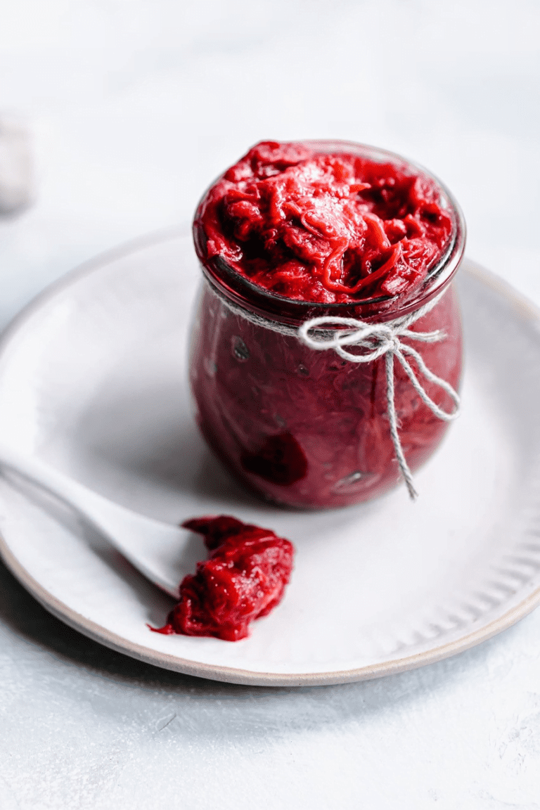 Easy Vegan Rhubarb Jam