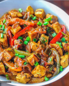 Indian Street Food Style Chili Tofu