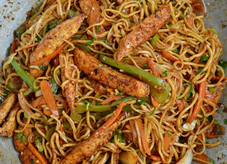 Vegan Street Style Hakka Noodles