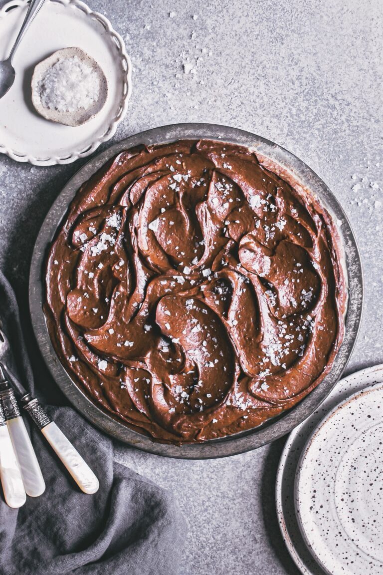 Avocado Chocolate Pie from Gina Fontana's The Beginner’s Guide to Gluten-Free Vegan Baking