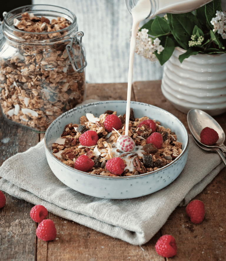 Cinnamon and Pecan Granola from The Plant-Based Family Cookbook by Claire Swift and Sarah Biagetti