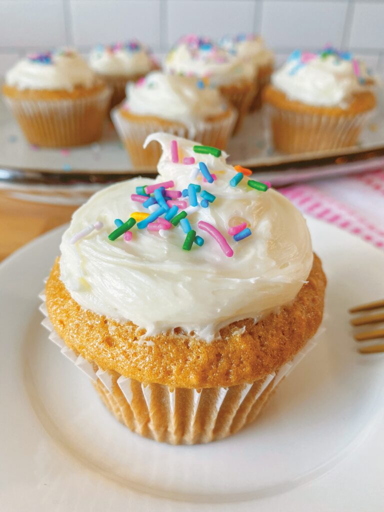 Any Occasion Vegan Vanilla Cupcakes and Cake from Light & Easy Vegan Baking by Jillian Glenn