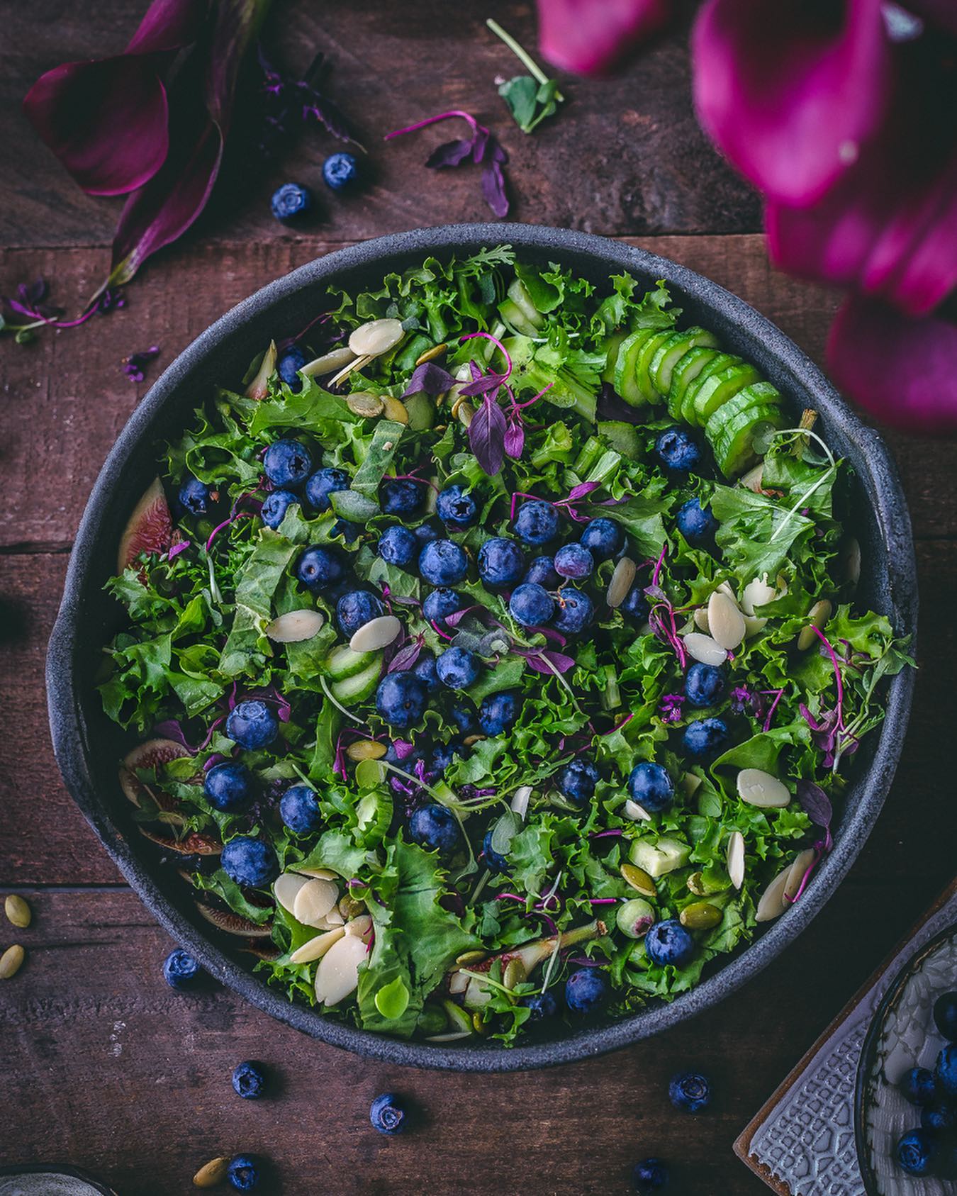 Vegan Salad 3 Ways: Blueberry