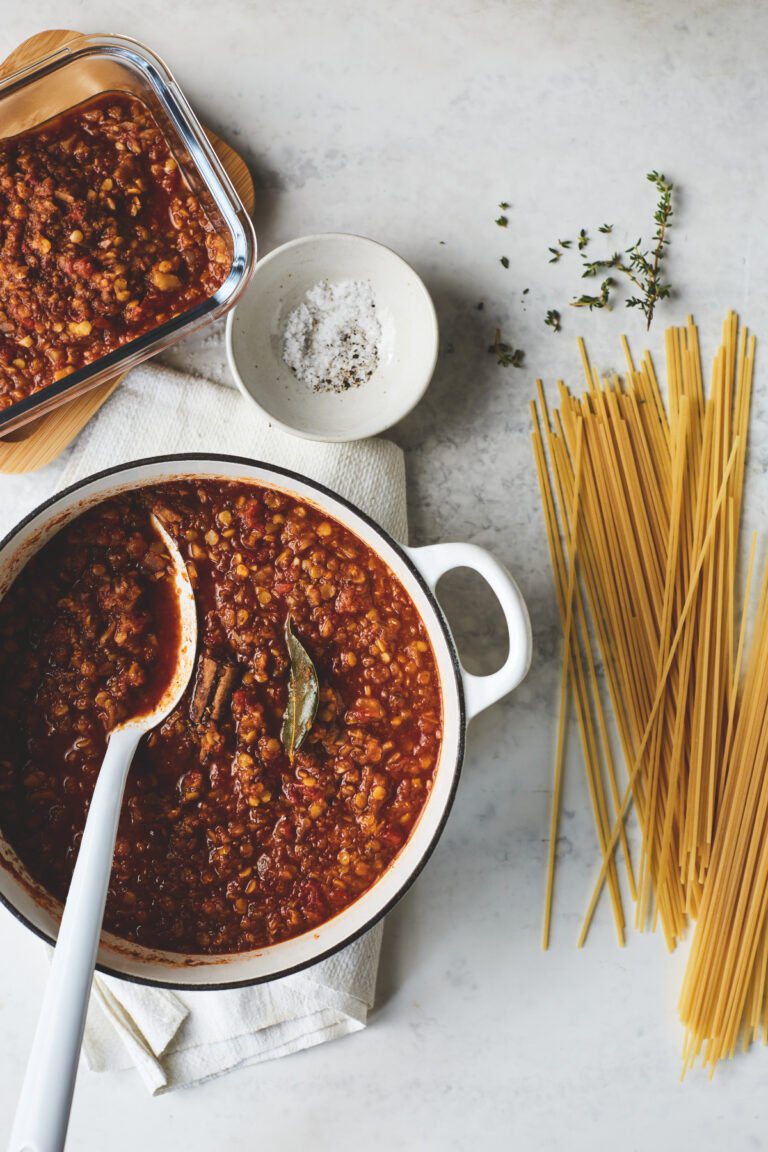 Big-Batch Vegan Bolognese Sauce from BOSH! on a Budget by Henry Firth and Ian Theasby