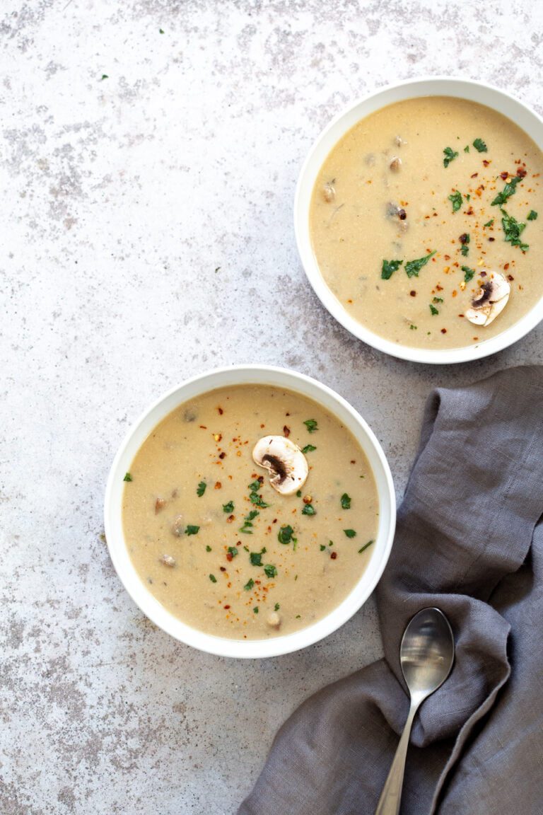 Vegan Cream of Mushroom Soup from Vegan Richa’s Instant Pot Cookbook by Richa Hingle