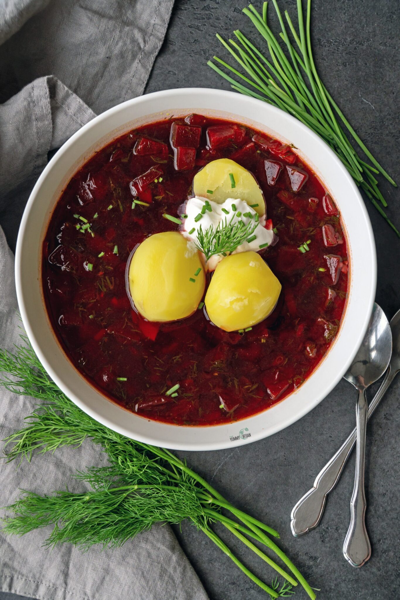 Vegan Borscht (Beet Soup)