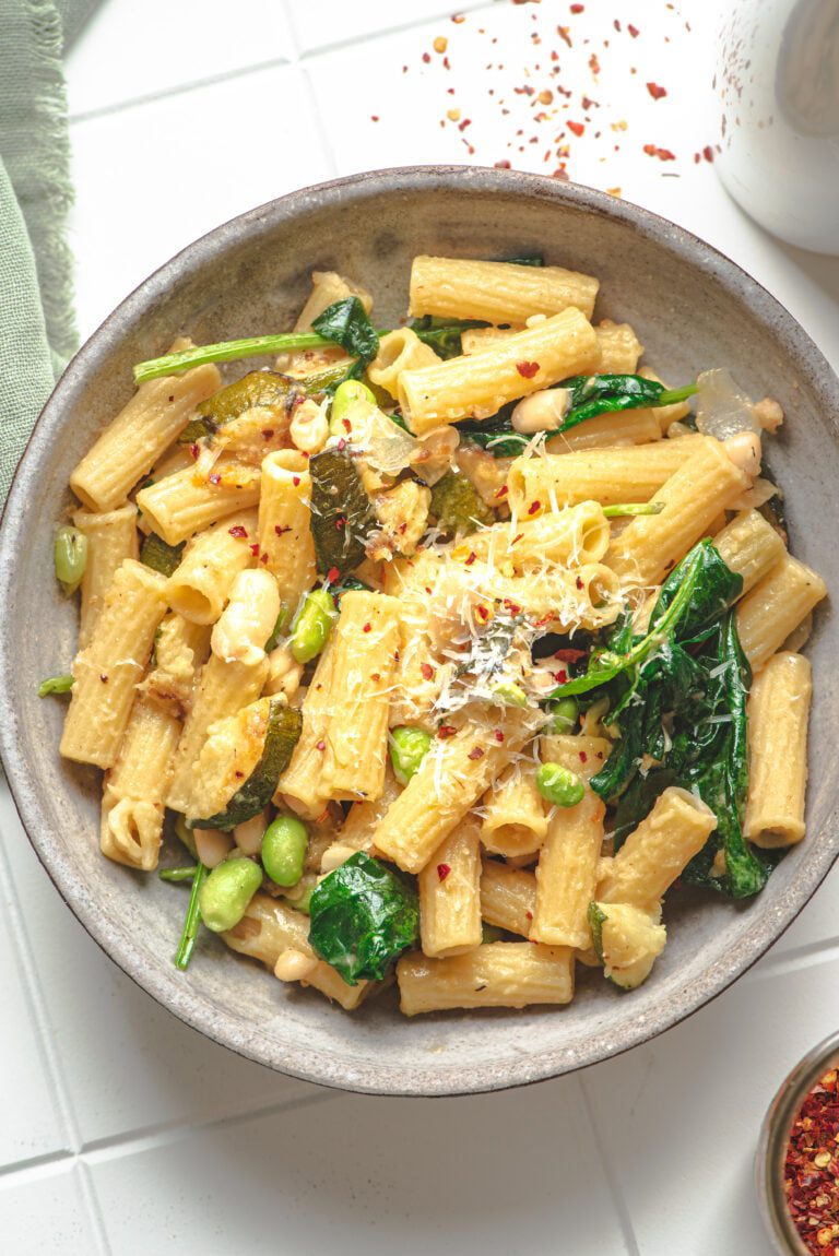 Vegan Zucchini Parmesan Noodles