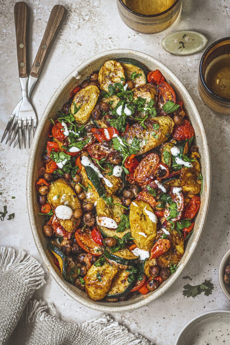 Bambara Bean & Plantain Traybake