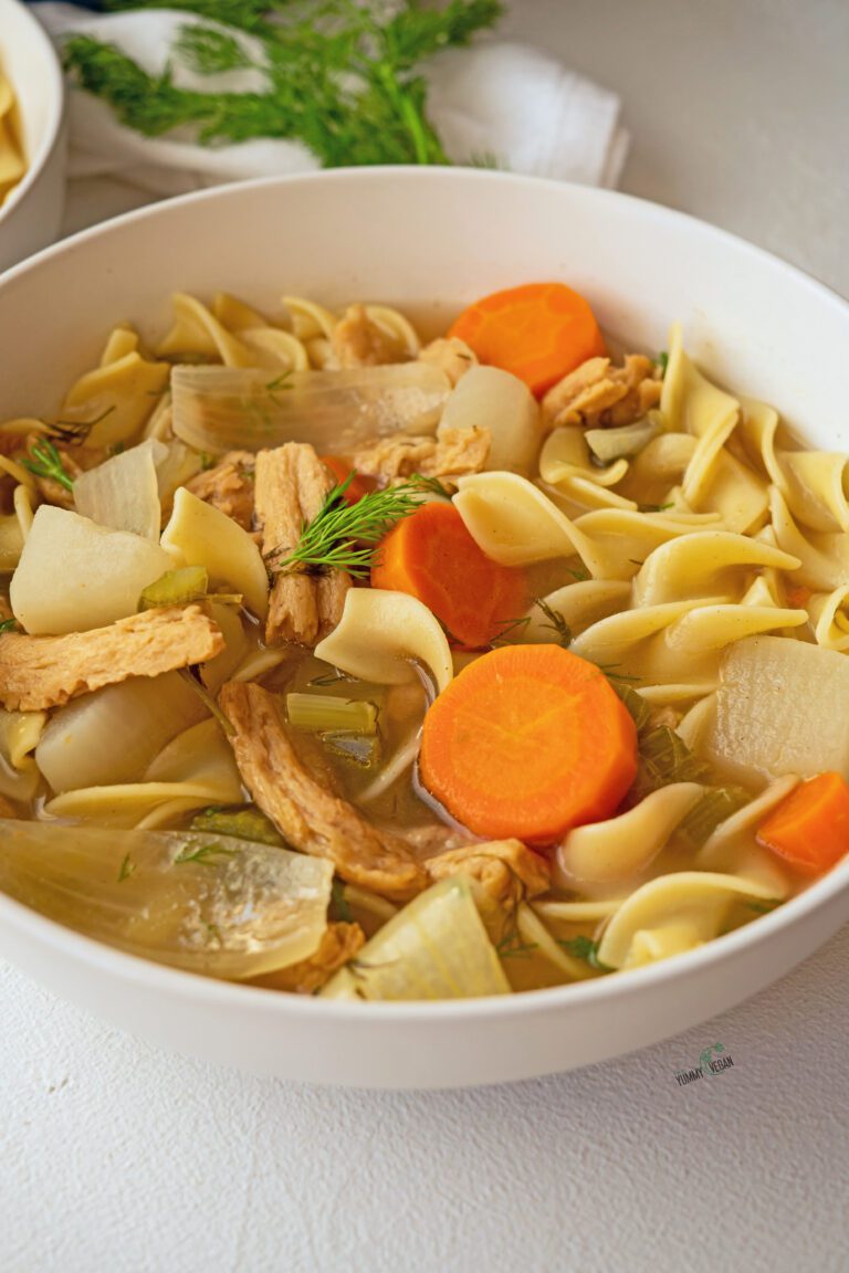 vegan chicken noodle soup