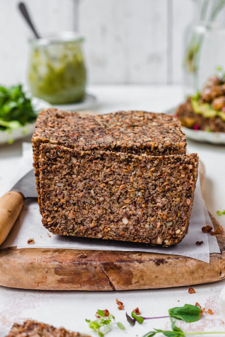 Super grainy seedy grain free bread