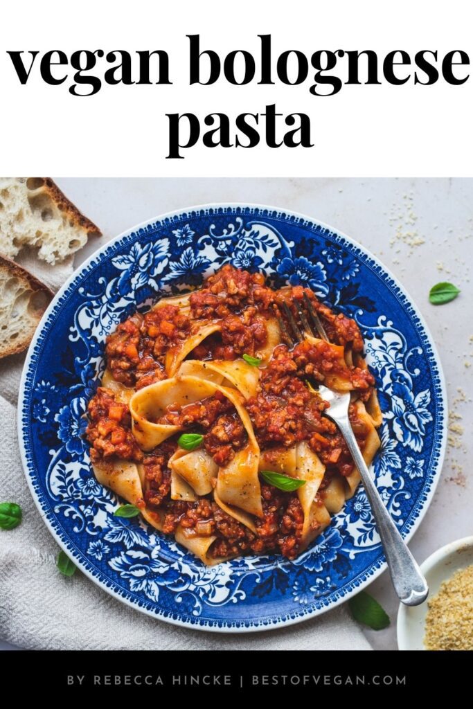 vegan bolognese pasta