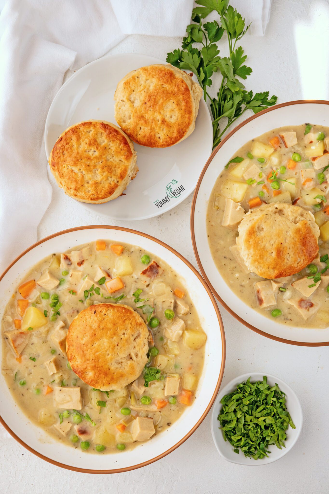 Vegan Chicken Pot Pie Soup