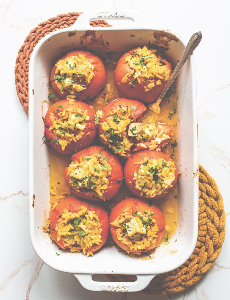 Orzo-Stuffed Tomatoes