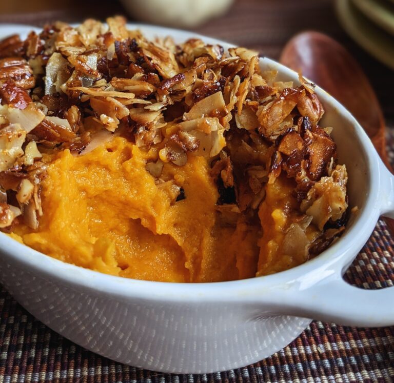 sweet potatoes streusel