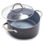 5 qt stock pot green pan