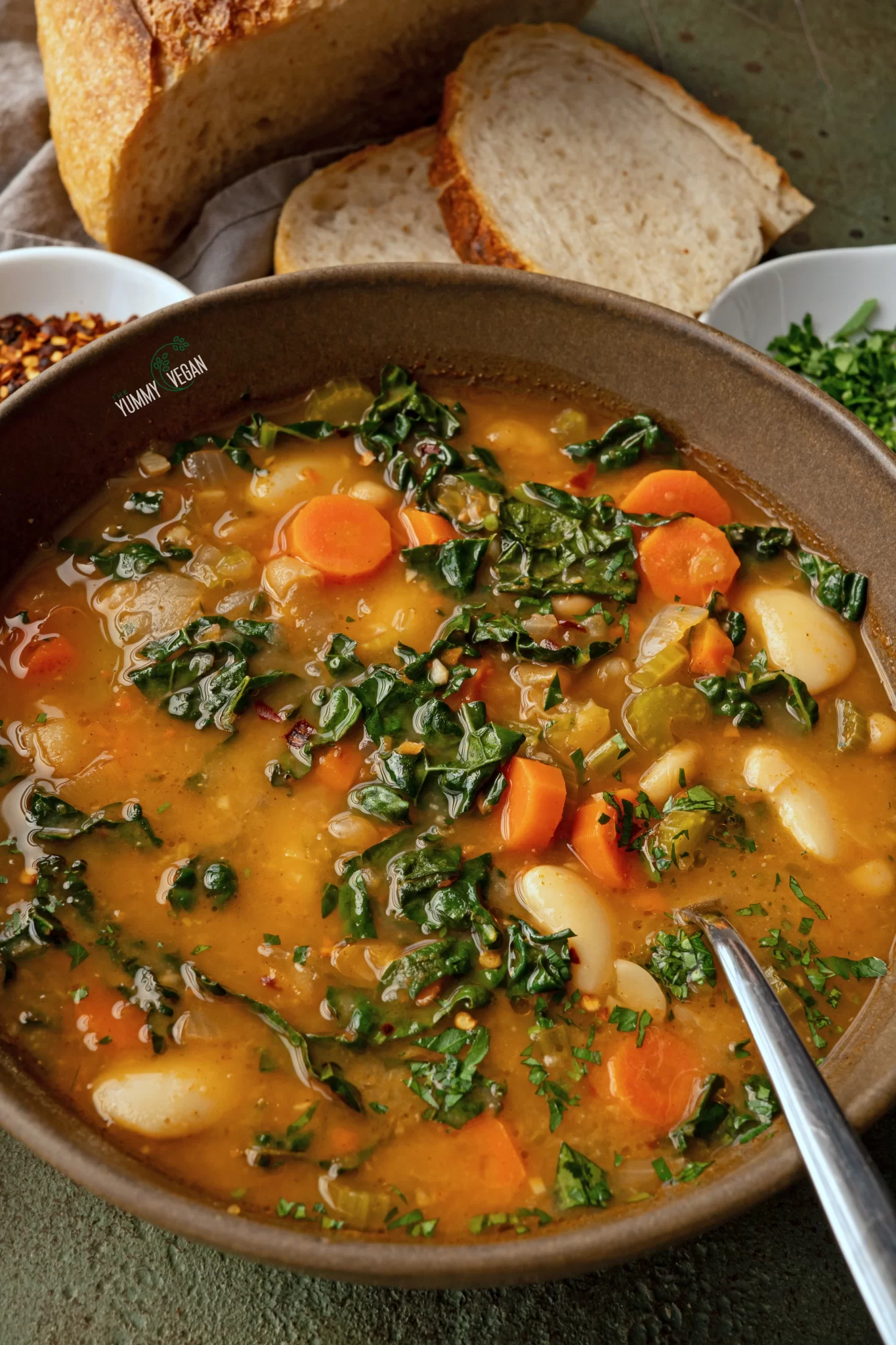 vegan tuscan white bean soup