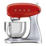 smeg red retro stand mixer