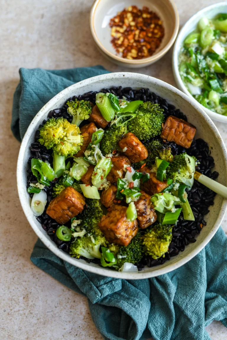 Black Rice & Tempeh Vegetable Bowl