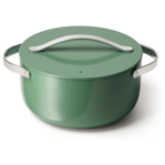 green large pot with lid